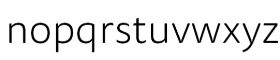 FF Tisa Sans Pro Light Font LOWERCASE