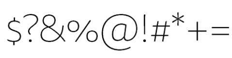 FF Tisa Sans Pro Thin Font OTHER CHARS