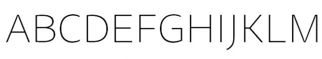 FF Tisa Sans Pro Thin Font UPPERCASE