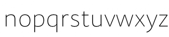 FF Tisa Sans Pro Thin Font LOWERCASE