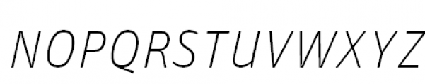 FF Unit Offc Pro SC Thin Italic Font LOWERCASE