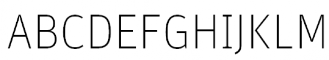 FF Unit Offc Pro SC Thin Font UPPERCASE