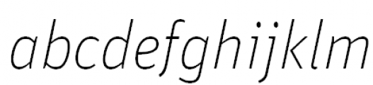 FF Unit Offc Pro Thin Italic FONT