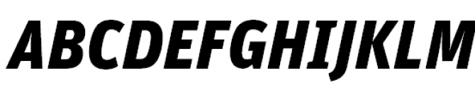 FF Unit Pro Black Italic Font UPPERCASE