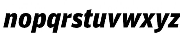 FF Unit Pro Black Italic Font LOWERCASE