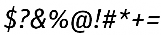 FF Unit Pro Italic Font OTHER CHARS