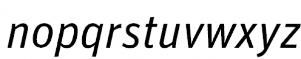 FF Unit Pro Italic Font LOWERCASE