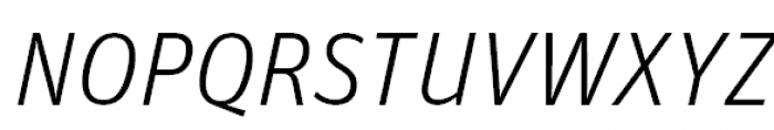 FF Unit Pro Light Italic Font UPPERCASE