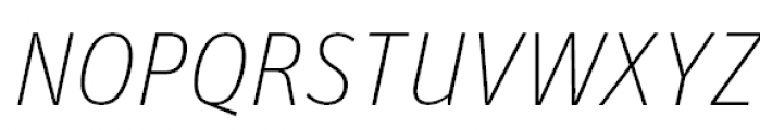 FF Unit Pro Thin Italic Font UPPERCASE
