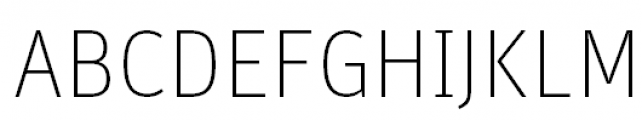 FF Unit Pro Thin Font UPPERCASE