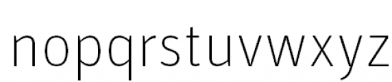 FF Unit Pro Thin Font LOWERCASE