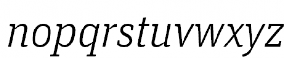 FF Unit Slab Offc Pro Light Italic Font LOWERCASE