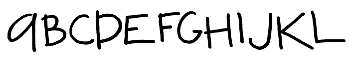 FG Adam Regular Font UPPERCASE