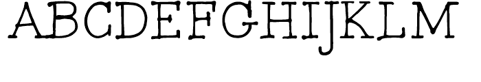 FG Typical Regular Font UPPERCASE