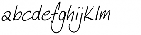 FG Jacky Italic Font LOWERCASE