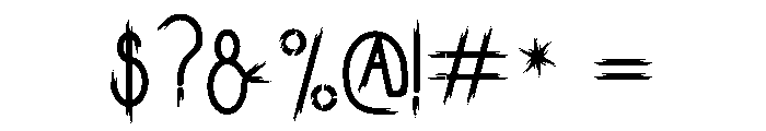 FHINJAM SHERABRUSH Font OTHER CHARS