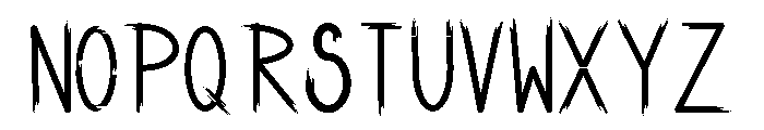 FHINJAM SHERABRUSH Font UPPERCASE