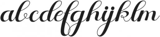 Fharida otf (400) Font LOWERCASE