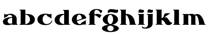 FHA Eccentric French Normal Font LOWERCASE