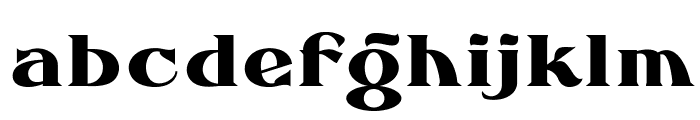 FHA Eccentric French Normal Font LOWERCASE