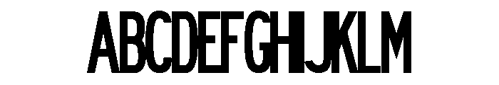 FHWASeriesB2020minus100 Font UPPERCASE