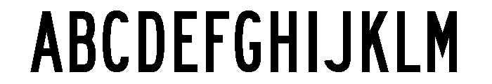 FHWASeriesB2020minus10 Font UPPERCASE