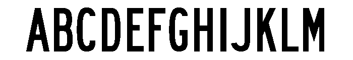 FHWASeriesB2020minus20 Font UPPERCASE