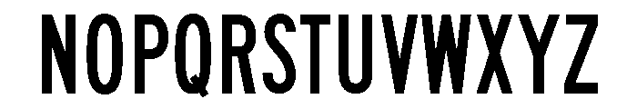 FHWASeriesB2020minus20 Font UPPERCASE