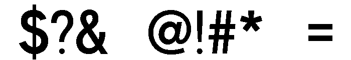FHWASeriesB2020minus30 Font OTHER CHARS