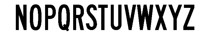 FHWASeriesB2020minus30 Font UPPERCASE