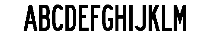 FHWASeriesB2020minus50 Font UPPERCASE