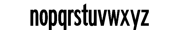 FHWASeriesB2020minus50 Font LOWERCASE