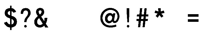 FHWASeriesB2020plus100 Font OTHER CHARS