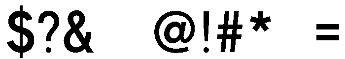 FHWASeriesB2020plus10 Font OTHER CHARS