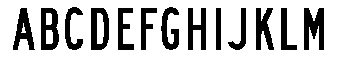 FHWASeriesB2020plus10 Font UPPERCASE