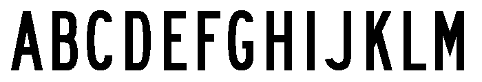 FHWASeriesB2020plus20 Font UPPERCASE