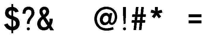 FHWASeriesB2020plus30 Font OTHER CHARS