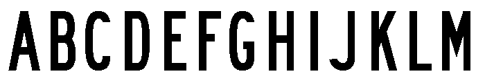 FHWASeriesB2020plus30 Font UPPERCASE