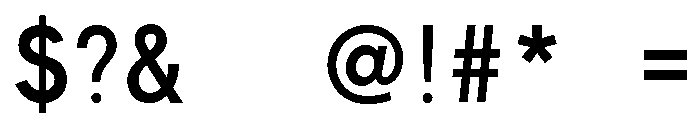 FHWASeriesB2020plus40 Font OTHER CHARS