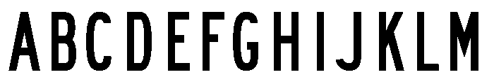 FHWASeriesB2020plus40 Font UPPERCASE