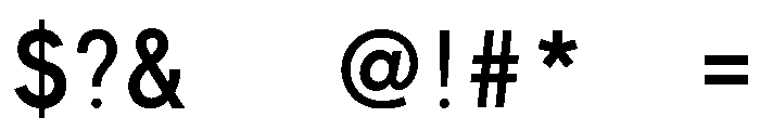 FHWASeriesB2020plus50 Font OTHER CHARS