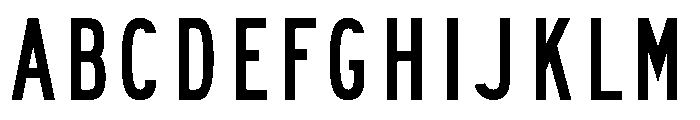 FHWASeriesB2020plus50 Font UPPERCASE