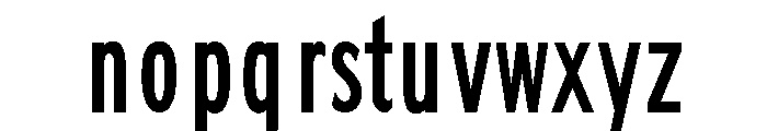 FHWASeriesB2020plus50 Font LOWERCASE