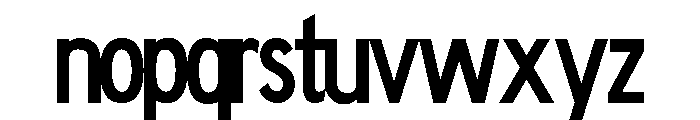 FHWASeriesC2020minus100 Font LOWERCASE