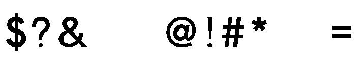 FHWASeriesC2020plus100 Font OTHER CHARS