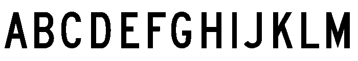 FHWASeriesC2020plus40 Font UPPERCASE
