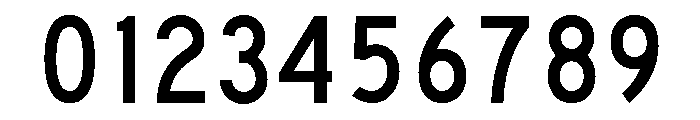 FHWASeriesC2020plus50 Font OTHER CHARS