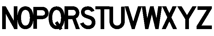 FHWASeriesD2020minus100 Font UPPERCASE