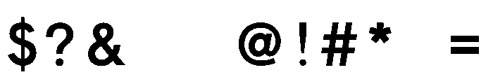 FHWASeriesD2020plus100 Font OTHER CHARS