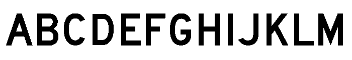 FHWASeriesD2020plus10 Font UPPERCASE